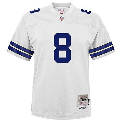 Youth Mitchell & Ness Troy Aikman White Dallas Cowboys Retired Player Legacy Jersey
