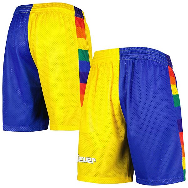 Mitchell Ness Denver Nuggets 1991 Hardwood Classics 75th Anniversary Swingman Shorts Smsh1200 Dnu91pppblue Blue