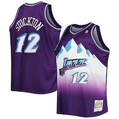 Men's New Orleans Jazz Pete Maravich Mitchell & Ness Purple Hardwood Classics Swingman Jersey