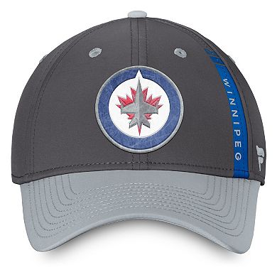 Men's Fanatics Branded Charcoal/Gray Winnipeg Jets Authentic Pro Home Ice Flex Hat