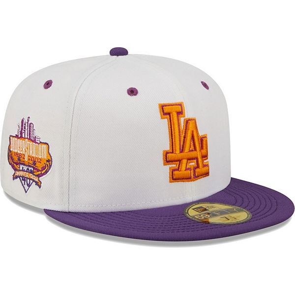 New Era Men's White, Purple Atlanta Braves 150th Anniversary Grape