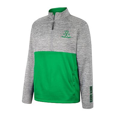 Men's Colosseum Gray North Dakota John Half-Zip Jacket