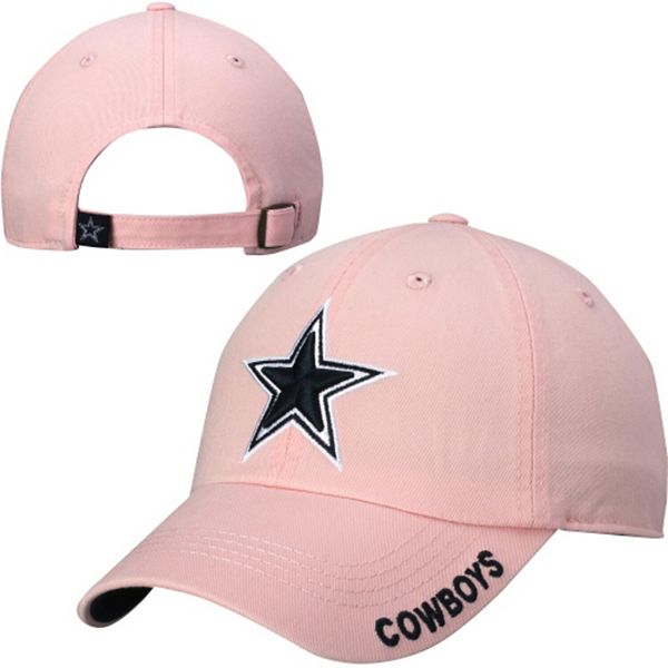 Girls Youth Pink Dallas Cowboys Adjustable Hat