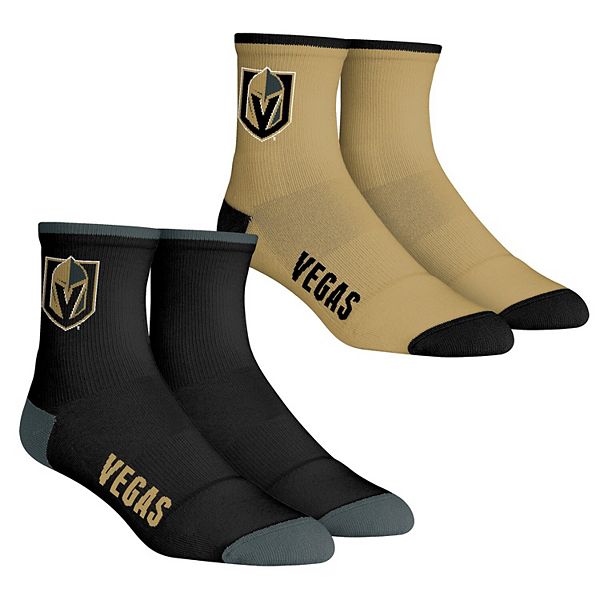 Men's Rock Em Socks Vegas Golden Knights Core Team 2Pack Quarter