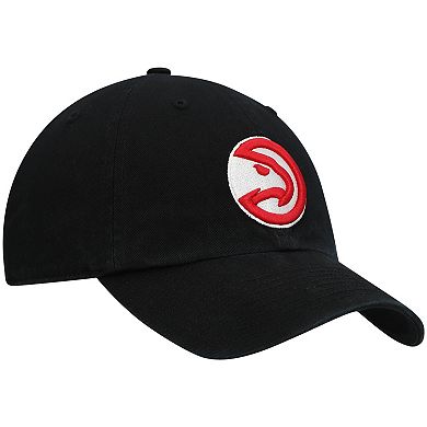 Men's '47 Black Atlanta Hawks Team Clean Up Adjustable Hat