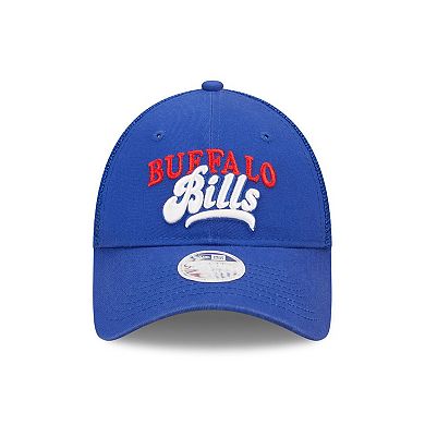 Women's New Era Royal Buffalo Bills Team Trucker 9FORTY Snapback Hat