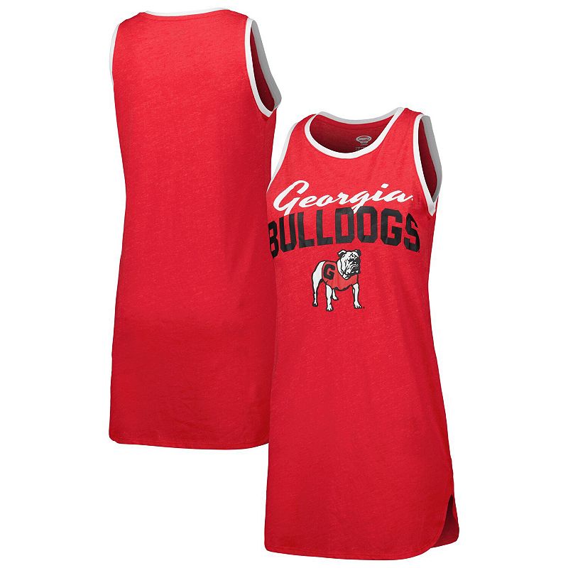 Womens Concepts Sport Red Georgia Bulldogs Tank Nightshirt, Size: Small