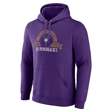 Men's Majestic Purple Arizona Diamondbacks Utility Pullover Hoodie