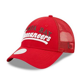 Women's New Era  Red Tampa Bay Buccaneers Team Trucker 9FORTY Snapback Hat