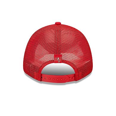 Women's New Era Red Tampa Bay Buccaneers Team Trucker 9FORTY Snapback Hat