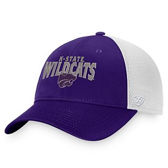 Men's Top of the World Purple/White Kansas State Wildcats Breakout Trucker Snapback Hat