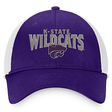 Men's Top of the World Purple/White Kansas State Wildcats Breakout Trucker Snapback Hat