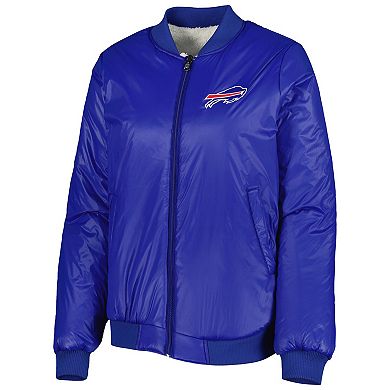 Women's G-III 4Her by Carl Banks Oatmeal/Royal Buffalo Bills Switchback Reversible Full-Zip Jacket