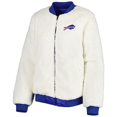 Women's G-III 4Her by Carl Banks Oatmeal/Royal Buffalo Bills Switchback Reversible Full-Zip Jacket