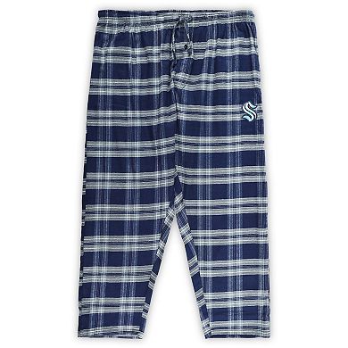 Men's Deep Sea Blue/Gray Seattle Kraken Big & Tall T-Shirt & Pajama Pants Sleep Set