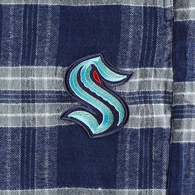 Men's Deep Sea Blue/Gray Seattle Kraken Big & Tall T-Shirt & Pajama Pants Sleep Set