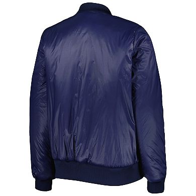 Women's G-III 4Her by Carl Banks Oatmeal/Navy Chicago Bears Switchback Reversible Full-Zip Jacket