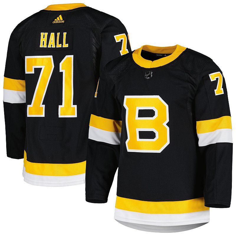 77019984 Mens adidas Taylor Hall Black Boston Bruins Primeg sku 77019984