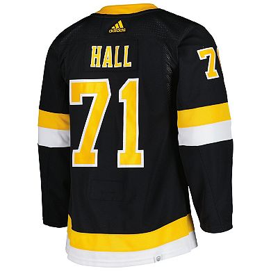 Men's adidas Taylor Hall Black Boston Bruins Primegreen Authentic Pro Alternate Player Jersey
