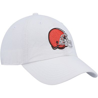 Women's '47 White Cleveland Browns Clean Up Adjustable Hat