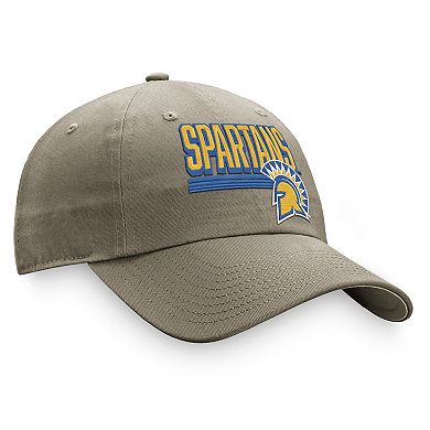 Men's Top of the World Khaki San Jose State Spartans Slice Adjustable Hat