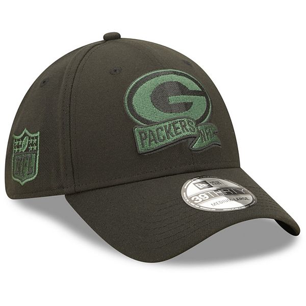 Men's Green Bay Packers New Era Yellow/Green 2022 Sideline 39THIRTY Flex Hat M/L