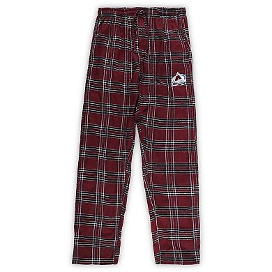 Men's Burgundy Colorado Avalanche Big & Tall T-Shirt & Pajama Pants Sleep Set