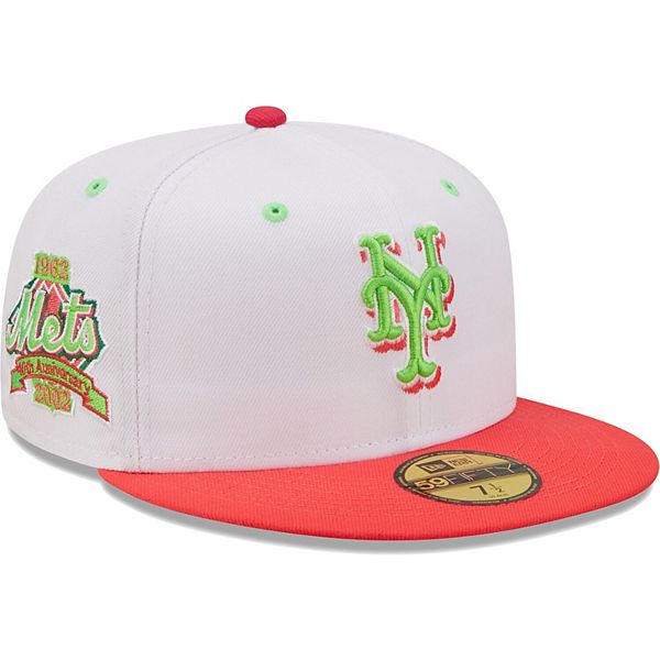 New Era New York Mets 59FIFTY Fitted Hat (White/Green) 7 5/8