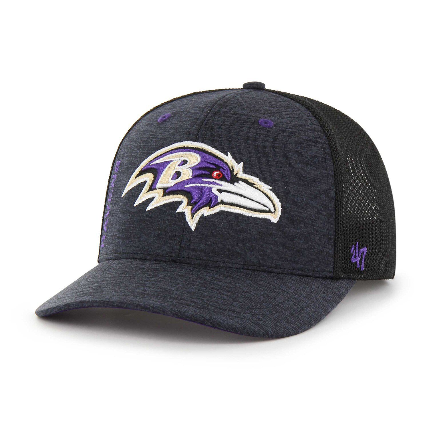 Baltimore Ravens Patch Trucker Style Cap by 47