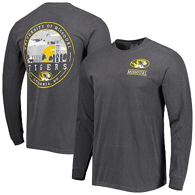 Men's Black Missouri Tigers Circle Campus Scene Long Sleeve T-Shirt