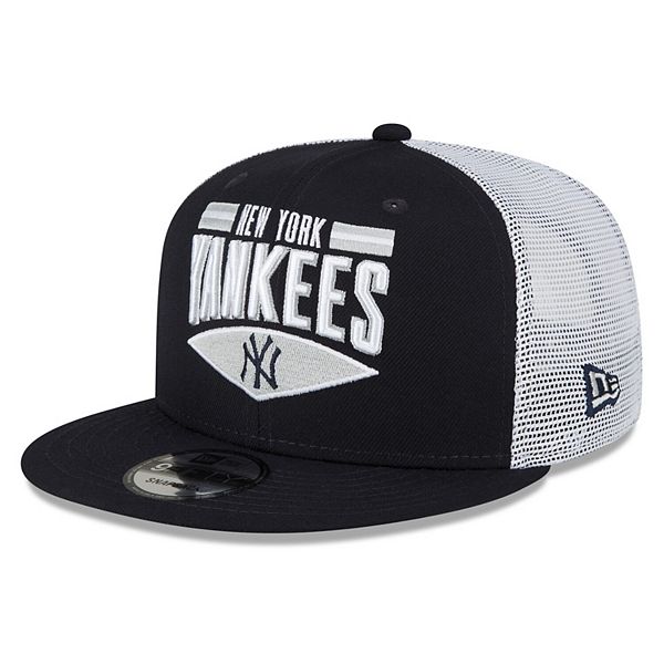 Men's New Era White/Navy New York Yankees Spring Training Icon 9FORTY  Snapback Hat