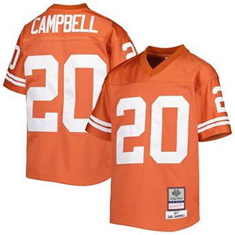 Youth Mitchell & Ness Earl Campbell Texas Orange Texas Longhorns Throwback Jersey