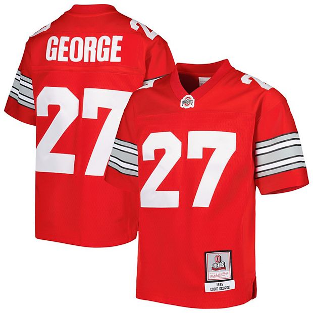 Men's Mitchell & Ness Eddie George Scarlet Ohio State Buckeyes