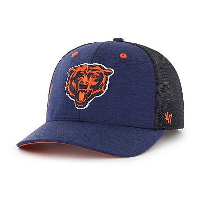 Men's '47 Navy Chicago Bears Pixelation Trophy Flex Hat