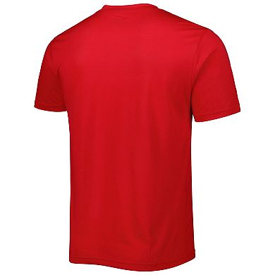 Men's Concepts Sport Red/Black Atlanta Hawks Badge T-Shirt & Pajama Pants Sleep Set