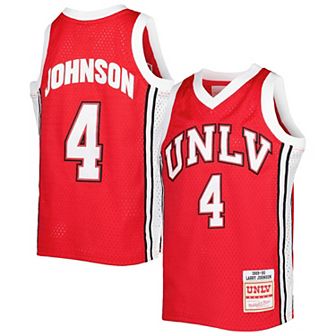 Youth Mitchell & Ness Larry Johnson Scarlet UNLV Rebels Swingman Replica Jersey
