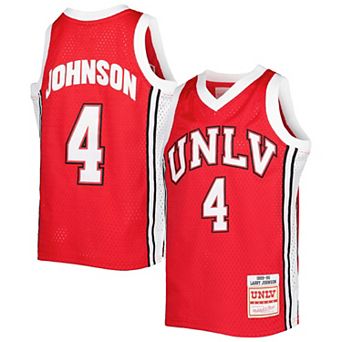 Youth Mitchell & Ness Larry Johnson Scarlet UNLV Rebels Swingman Replica Jersey