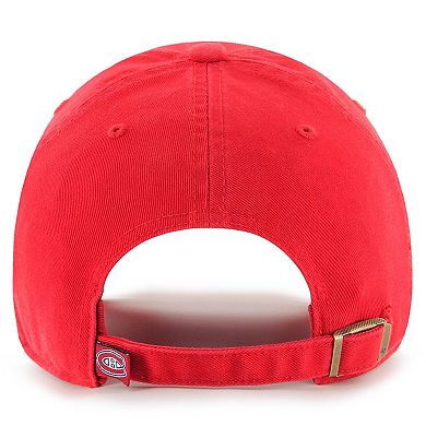 Men's '47 Red Montreal Canadiens Team Clean Up Adjustable Hat