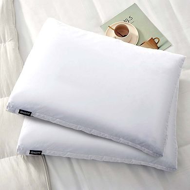 Beautyrest Microfiber Medium Firm 2-Inch Gusset Feather & Down 2-piece Pillow Set