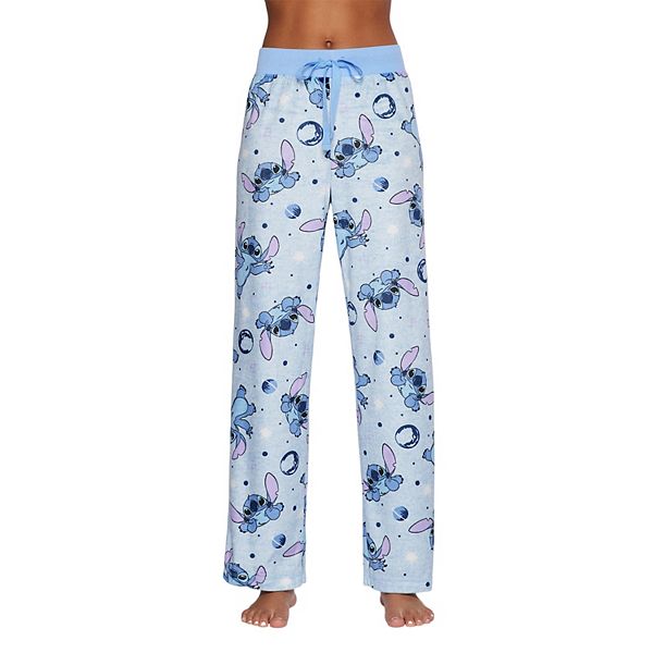 Juniors' Lilo & Stitch Sueded Fleece Pajama Pants