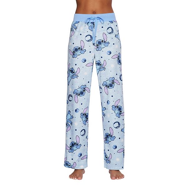 Juniors Lilo Stitch Sueded Fleece Pajama Pants