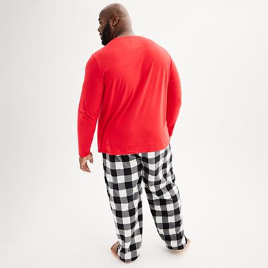 Big & Tall Jammies For Your Families® Top & Bottoms Pajama Set