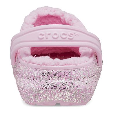 Crocs Classic Lined Kids' Glitter Clogs