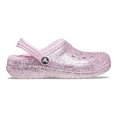 Crocs Classic Lined Kids' Glitter Clogs