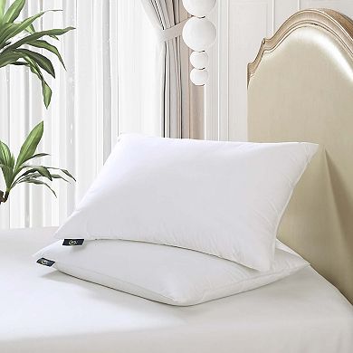 Serta® HeiQ Cooling Softy-Around Feather & Down Set of 2 Pillows