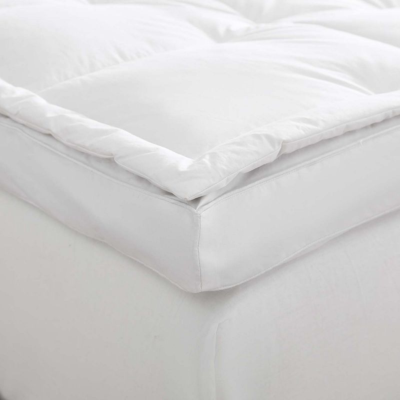 Serta HeiQ Cooling 3-Inch Thick White Downtop Featherbed, Full