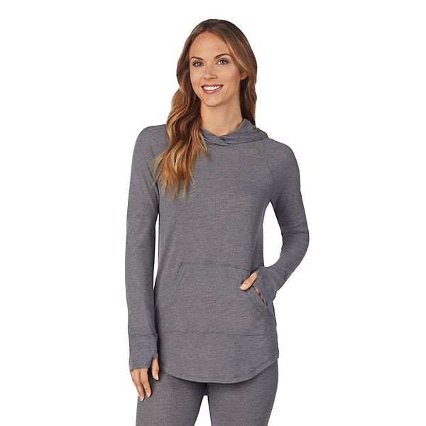 Women's Cuddl Duds® Stretchy Thermal Tunic Hoodie