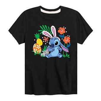 Disney's Lilo & Stitch Boys 8-20 Bunny Flowers Graphic Tee