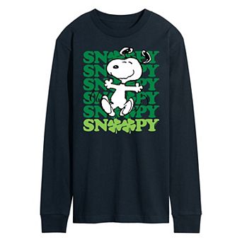Men's Peanuts Snoopy Clover Dance Long Sleeve Tee