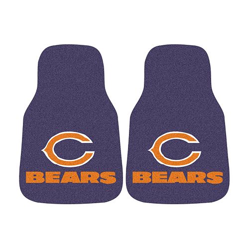 Fanmats 2 Pk Chicago Bears Car Floor Mats